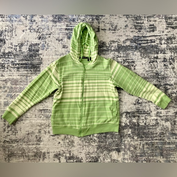 Ashley Stewart Striped Track Hoodie - Picture 6 of 8